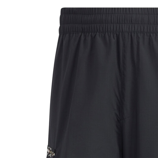 阿迪达斯 （adidas）裤子男装 春夏季新款ins潮时尚梭织工装裤跑步训练健身短裤 HC9737/黑色 L 建议155-175斤
