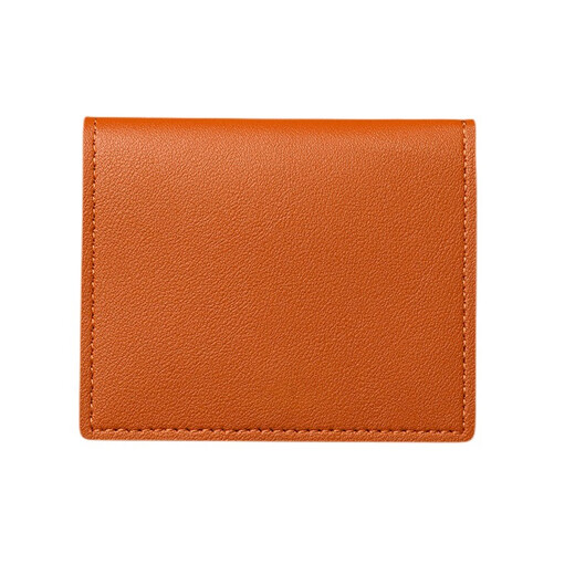Medu Women's Card Bag Ultra-dünne kleine Bank-Zertifikat-Kartuzenlizenz kleiner Geldbörse Einfacher dünner Anti-Demagnetisierungskartenhalter Ultra-dünner Kartenbeutel [Dark Brown]