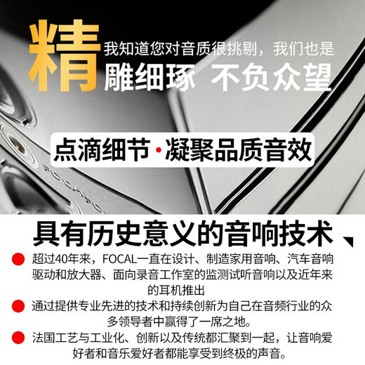 FOCAL劲浪标致汽车音响408 508 5008 DS9 DS7 DS5雪铁龙天逸c6专车喇叭 劲浪进口ISPSA165套装