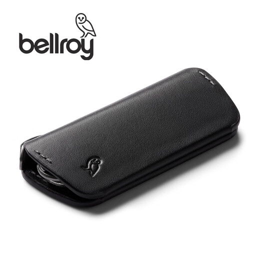 
Bellroy Australia Key Cover Plus Spring New Third Generation Minimalist and Skillful Key Bag Simple Leather Men and Women Ink Black