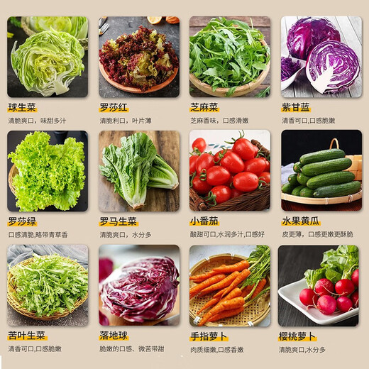 千牛优福蔬菜沙拉套餐150g-690g 新鲜混合生菜轻食健身搭配食材即食鸡胸肉 3袋蔬菜+6包酱