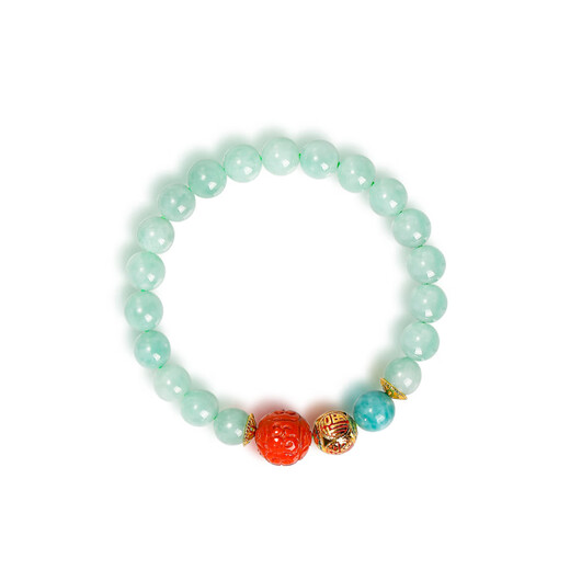 Yingxin Jade Bracelet Women's Sea Pattern Heather Red Transfer Pearl Silver S13 Points 5cm-15cm