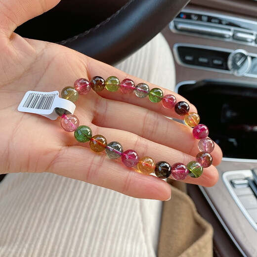 
DR GRAFFCARNY One thing one picture 9MM natural Brazilian old material tourmaline bracelet round bead string rich and transparent ten-year old store 9 styles 3890g 8.5MMM