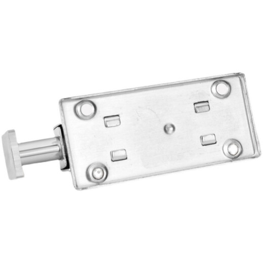 XMSJ automatic rebound latch spring stainless steel door lock door buckle door bolt old door bathroom rental room exposed installation 3 inches self-elastic thin 201 length 76 width 42mm