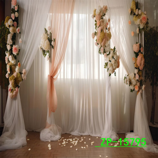 网红女主播温馨浪漫简易直播背景布主播直播间背景3d立体视频拍照 ZP-15802 3米宽+3米高(带挂钩)