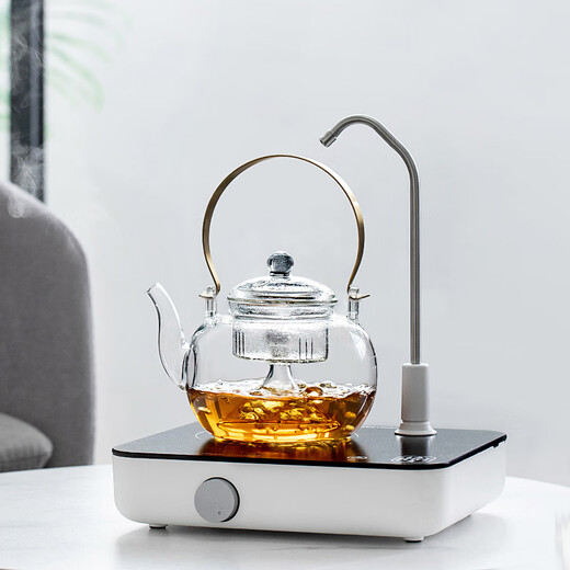 Tachimis Touch Miss Japanese Electric Ceramic Stove Small Kettle Tea Choiler à la vapeur et à la cuisson à double usage de thé à usage de thé à double usine Potage en verre Xinglang + Zhiwei Electric en céramique poêle [Yabai] 701ml (inclusive) -800 ml (inclusive)