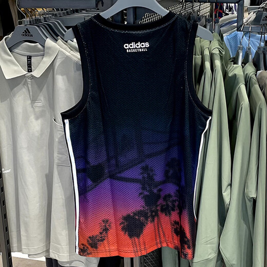Adidas Sleeveless Camiseta Hombres de verano NUEVO SUMPER ARRIBA SPORT SPORTWELBEL BASKINKBALL TRATING VEST JI9762 JI9761 Deep Indigo L