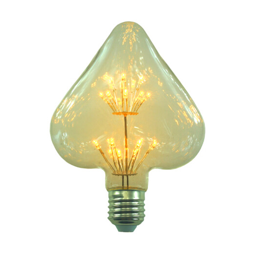 Wuli LED bulb warm yellow retro creative personalized art fireworks special-shaped decoration G80 (excluding lamp holder) 3 warm yellow