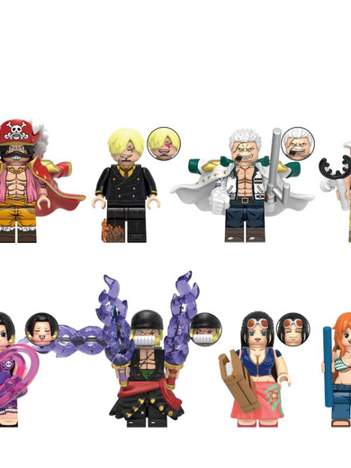 Совместим с LEGO Minifigure Высококачественные строительные блоки аниме Luffy Yamato Zoro Model собрала серию One Piece 2074 Roronoa Zoro