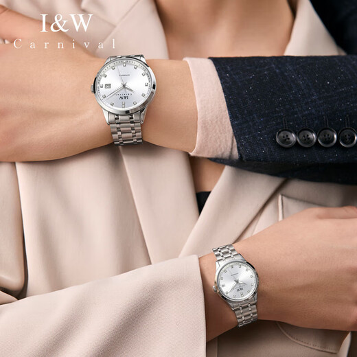 Швейцарский бренд Aiwochi IW Watch Мужчины и женские механические часы Полностью автоматическое импортное движение Водонепроницаемое светящаяся пара наблюдает за парой [импортированное движение] 683 пары белая - бесплатная гравировка