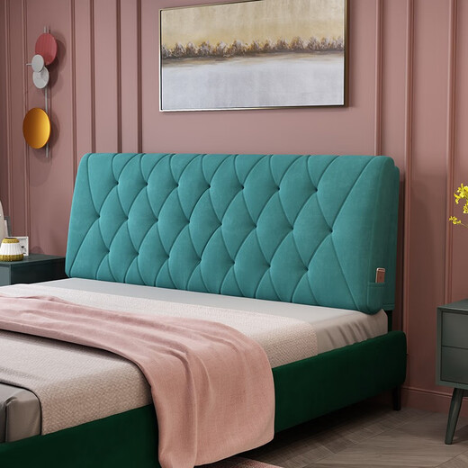 Baifei bedside cushion soft bag large backrest 2023 new pillow tatami back pillow bed back cushion bed cushion cover clear water gray-diamond width 120*height 60*6cm thick