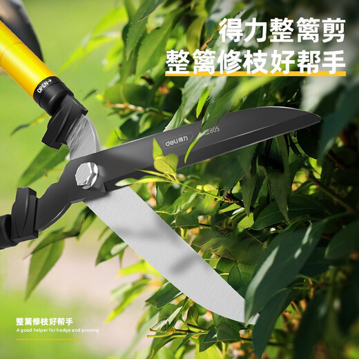 Deli pruning scissors, garden fruit tree scissors, floral pruning, lawn nursery scissors, thick and powerful large gardening scissors tool with retractable handle DL2805