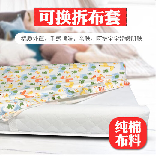 Bara Pig Crib Windel Tisch tragbares Bett Touch Pad Care Tisch Babybettwickeln können Windeln mit weißem Windel gedrückt werden.