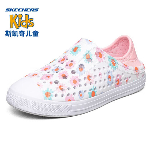 Skechers斯凯奇童鞋包头泡泡鞋女童凉鞋洞洞鞋儿童拖鞋沙滩鞋302114L