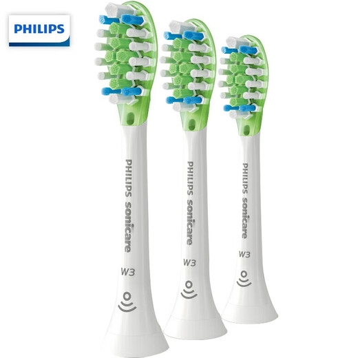飞利浦（PHILIPS） 电动牙刷头替换头钻石系列适配HX9924HX9903HX9911HX9912HX9954HX9924 3支 白色亮白型装HX9063/67