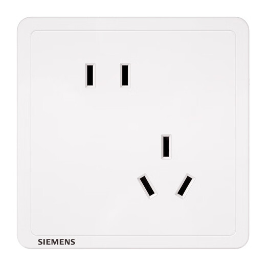 Siemens (Siemens) Sockelplatte, Fünf-Loch-Stromversuche, großer Abstand, zwei bis drei Stecker-Wand-Sockel, Zhidian-Serie, elegante Weiße, falsch ausgerichtete Fünf-Leitung
