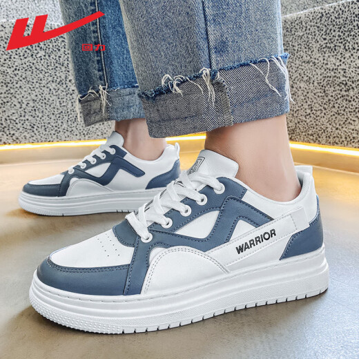 Zapatos oficiales de los hombres del guerrero Zapatos de primavera de primavera. Altura para hombres zapatos blancos que mejoran zapatos casuales de cuero zapatos deportivos blancos y azules 42