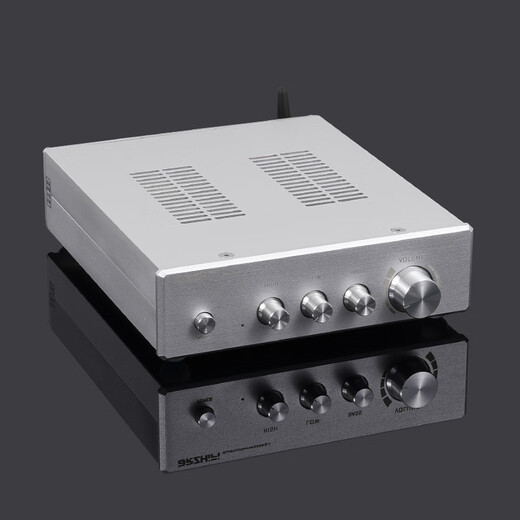 BRZHIFI双核心TPA3255 HIFI发烧大功率2.1声道 家用蓝牙5.0数字功放机 重低音 白色--蓝牙5.0版本
