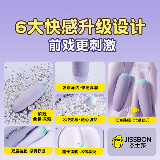 Jisibang Vibrating Egg Sex Toy Girls Special Small Toy Adult Advanced Masturbator Electric Ricochet Flirting Tool [Strong Vibration-Small and Portable] Q Sugar Vibrating Egg Can be Inserted