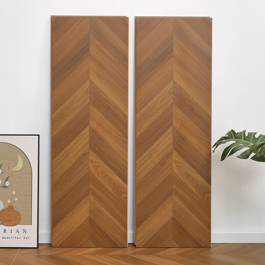 Os de poisson de style crémeux plancher en bois laminé Herringbone art parquet en bois x3271 (12 mm) riz