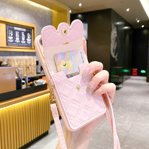 Lingliu es adecuado para la billetera de monedas de la caja de teléfonos móviles Vivox100 X90S/X80Pro Pink Shirley Doll x70 Cartoon Iqoo12 Simple Y77 anti-Fall Crossbody S1 Billetera de monedas de aguacate verde oscuro + Patrón de cuero Sendilla Vivo X100