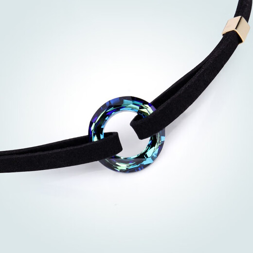 Farcoko brand necklace women's circle choker choker clavicle chain collar fashion jewelry birthday gift for girlfriend and wife colorful blue