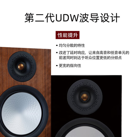 Monitor Audio Silver 100 Bookshelf Speaker Hi-Fi HIFI Set 2.0HIFI Set Desktop Audio Music Amplifier Set British Imported Brand Audio Walnut Color 7G