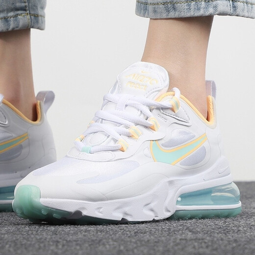 Nike (Nike) Zapatos para mujeres nuevos Air Max 270 Air cojín de colchonetas de aire bajo zapatos de carrera de carrera CI3899-101 DJ3027-100 36