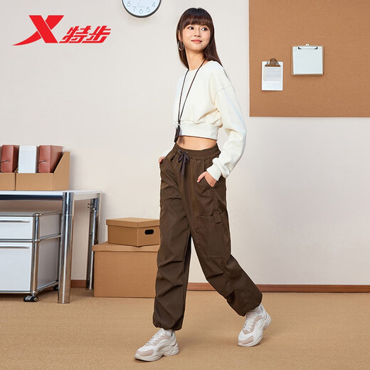 Xtep women's shoes, sports and casual dad shoes, winter 2025 new leather mesh warm, non-slip and wear-resistant student versatile shoes for women