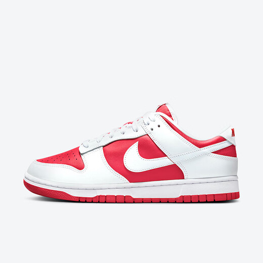 NIKE耐克Dunk Low Retro反转白红 男款 防滑耐磨 低帮轻便休闲板鞋 DD1391-600 43