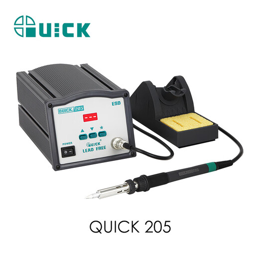 QUICK 205 high-frequency heating high-power lead-free soldering station constant temperature digital display electric soldering iron 150W 205