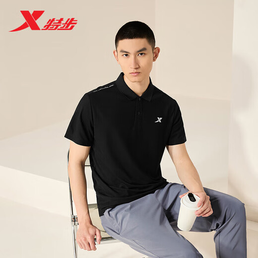 Xtep Sport kurzärmeligter Männer-Polo-Shirt Sommer lässiger Laufsport atmungsaktiv