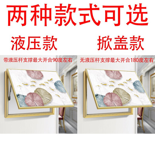 Liuying Huayan punch-free electric meter box decorative painting modern minimalist living room and restaurant hanging painting switch box distribution box blocking mural Shilairun 60X50 blocking 50X40 meter box flip-up model