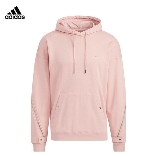 阿迪达斯 （adidas）三叶草卫衣男装春秋新款套头印花休闲舒适运动连帽衫 HH9435  M