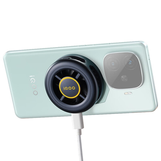vivoiQOO磁吸散热背夹冰影黑-7℃聚冷散热直播降温神器(内赠引磁片)适配苹果小米华为一加黑鲨努比亚
