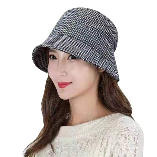 
Fangchi Autumn and Winter Female Fisherman Hat Mom Hat Autumn New Women's Autumn All-Match Fashion Top Hat Women's Winter Middle-aged and Elderly Women's Trendy and Fashionable Basin Hat Spring and Autumn DYM-831 Black Adjustable (55-59cm)