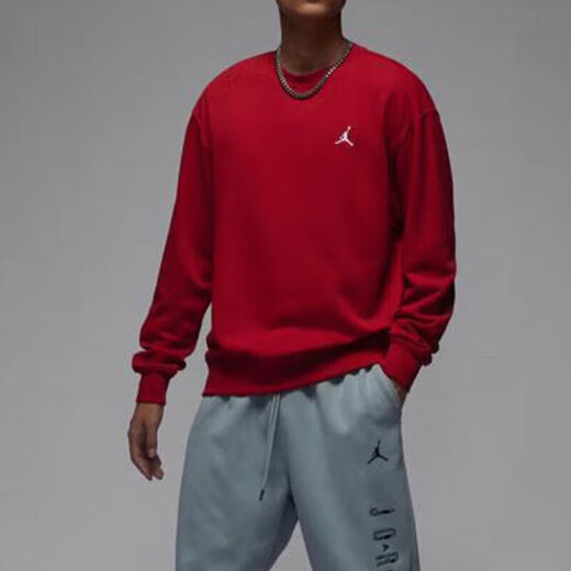 Nike (Nike) Sweatshirt Herren Spring 2025 New Jordan Sportswear French Terry Pullover lässig runde Hals Pullover FQ1865-687 Red M