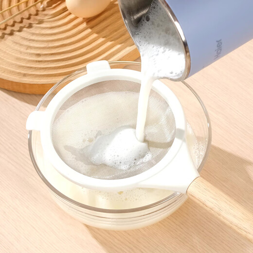 Detif stainless steel soy milk filter sieve baby food colander household kitchen egg tart baking tools flour sieve 304 stainless steel (small single ear) 40 mesh fine