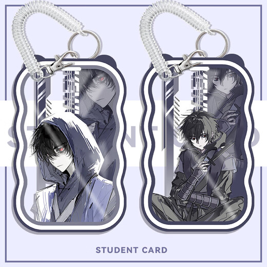 Assassin wu liuqi ensemble de cartes, anime qi wu liuqi périphérique d'étudiant cartes scolaires de cartes scolaires de travail de permis de permis de permis d'accès à la couverture d'accès à la vague de cartes d'onde + bracelet noir wu liuqi k12178
