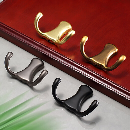Fandiluo (fandiluo) new Chinese style gold hook single modern simple door back coat hook wardrobe clothes clothes hook light luxury wall hanging 825-Pearl gray small