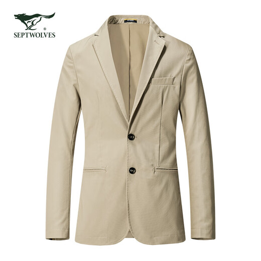 Septwolves Wolf Life Suit Men's Spring Jacket Youth Business Casual Jacket Top Long Sleeve Men's Single Suit