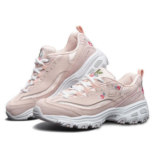 Skechers fafa shoes spring women's embroidered retro panda casual sports shoes for women 11977-ltpk light pink 35.5