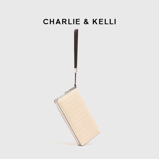 Charlie/Kelli CK Brand Bag Herren Brieftasche Krokodilmuster Vielseitige Brieftasche Handtasche Multi-Card Coin Brieftasche Kartentasche Clutch Grey [chinesisches Valentinstagsgeschenk]