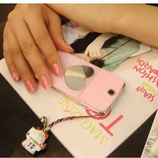 CCD selfie mirror Polaroid photo reflector Mobile phone rear camera selfie mirror HD Vlog Photography round mirror with adhesive backing Round 4.5cm 4.5cm reflector with adhesive backing