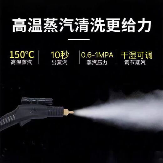 Ruizhi household high-pressure and high-temperature steam cleaner, household appliances, range hood, air conditioner, kitchen multi-function equipment, special cleaning all-in-one machine to disinfect car beauty film interior 3500W four-in-one (cold water and hot water steam pulse)