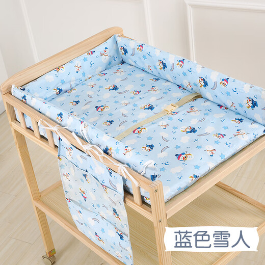 创京懿选尿布台婴儿护理台实木婴儿护理尿布立按摩护理台生儿宝宝换衣洗澡 普通款护理台