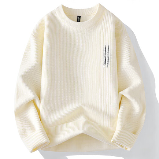 Hengyuanxiang Schwergewichtiger Pullover Herren Wollpullover Wolle Herbst und Winter 2024 Neues verdickte und warme innere Kleidung für Männer gestrickt 826 Grey City Light Fashion L ca.
