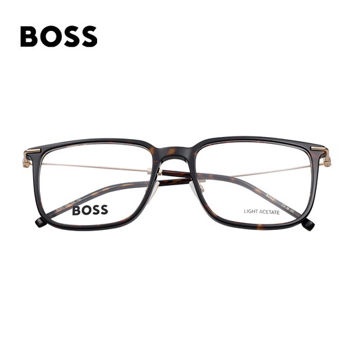 雨果博斯（HUGO BOSS）光学眼镜框男女款修饰脸型超轻方框近视眼镜架1484 2IK 56mm
