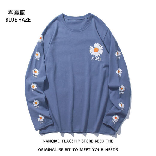 Cool Chapter (KUZHANG) European and American trendy high street long-sleeved T-shirt men's trendy ins couples hip-hop style loose street autumn clothes base shirt 679 black M