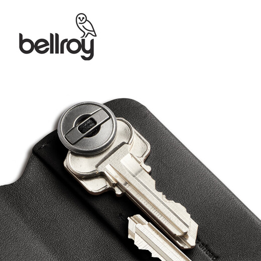 
Bellroy Australia Key Cover Plus Spring New Third Generation Minimalist and Skillful Key Bag Simple Leather Men and Women Ink Black